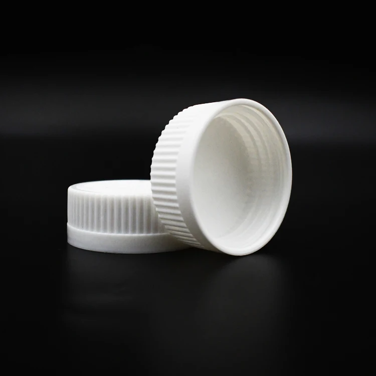 Custom 38mm White Plastic PP Child Resistant Caps Lids for Liquid medicine pill Pesticide bottle Gummies storage