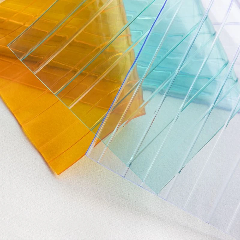 Manufacturer soft Normal and low temperature transparent color PVC ribbed strip curtain