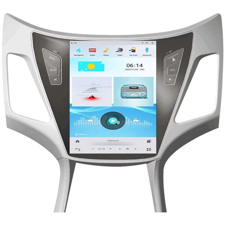 Intelligent GPS Navigation Android 11 Car Video 10.4 Inch Screen Support Bluetooth for HYUNDAI ELANTRA/MD 2011-