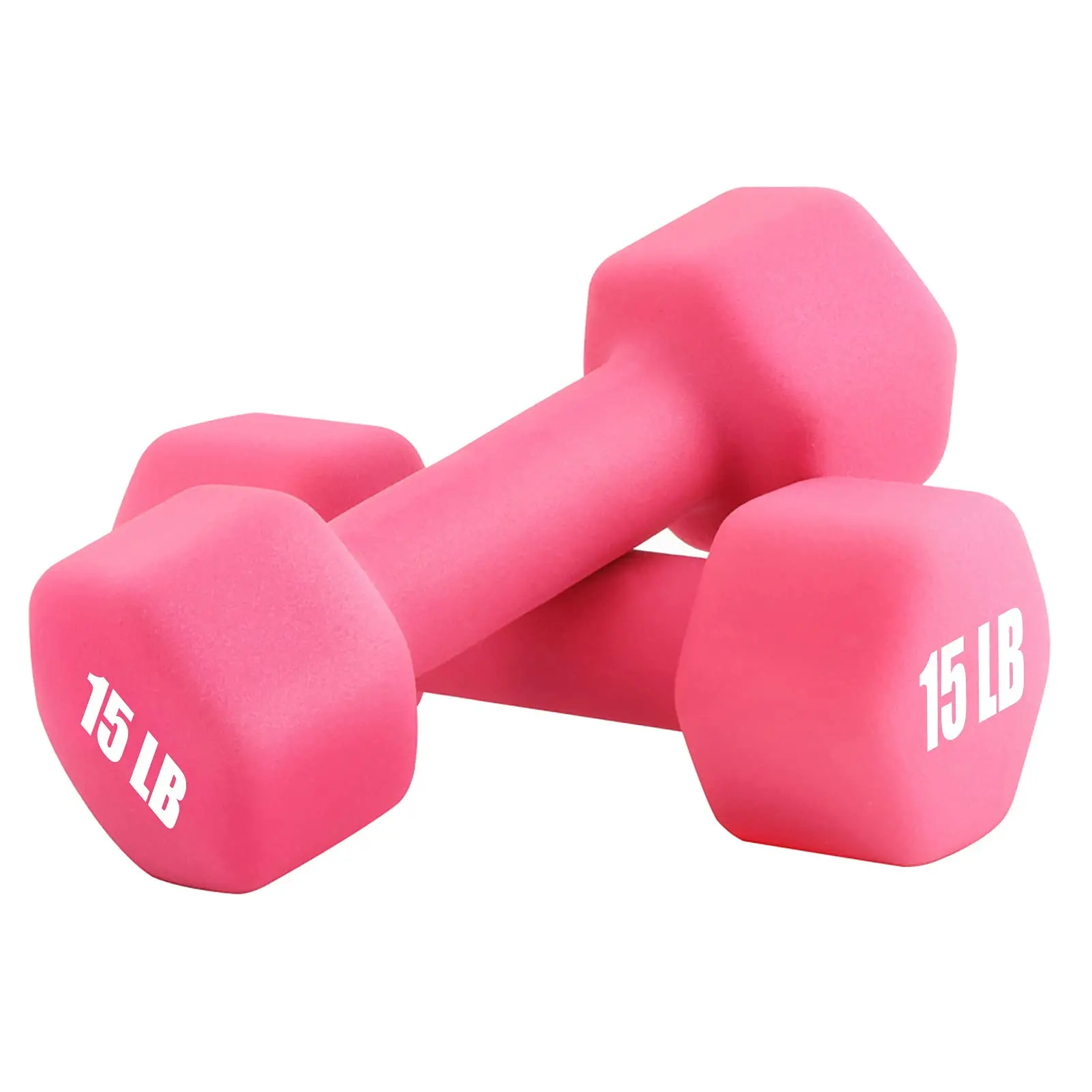 Tellus Fitness 1 фунт до 10 фунтов неопреновые Розовые Гантели анти-ролл Шестигранная форма устойчивый к поту набор свободных весов для тренажерного зала