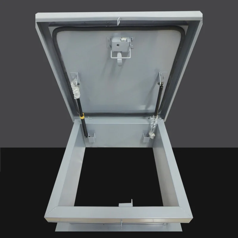 Heavy duty Pintle Hinge Roof Hatch Skylight Metal ceiling access door with Handle