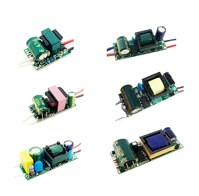 OEM & ODM 1-3W 4-7W 8-12W 9-12W 12-18W 18-24W модуль светодиодного драйвера тока 220V одиночное напряжение 09