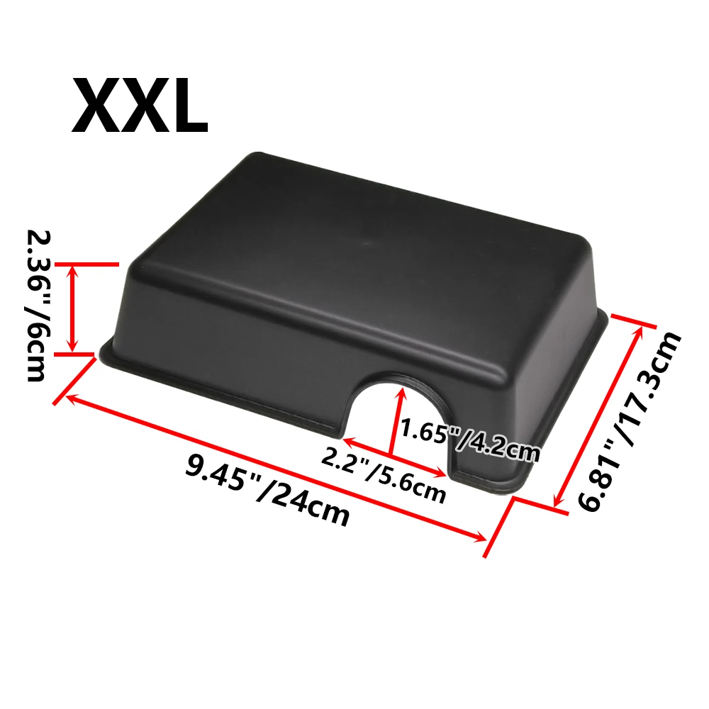 S M L XL XXL Small Animal Hideaway Reptile Hideout Plastic Hides Box Snake Gecko Black Plastic Reptile Gecko Hide Cave