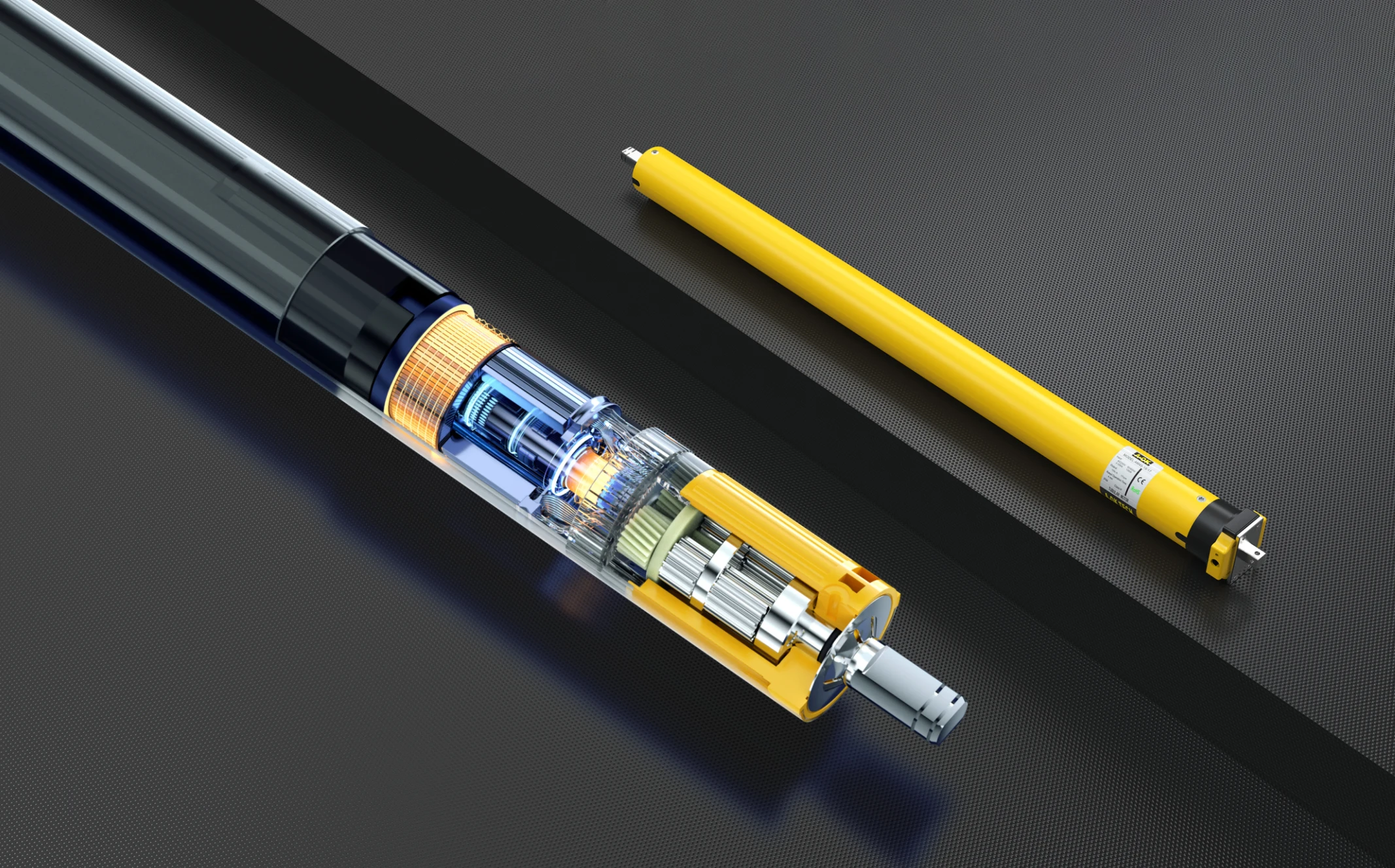 A-OK AM35 Electric Tubular Motor 35mm Metal Drive Motor Rechargeable Battery Indoor Roller Blinds Factory Electronic Living Room