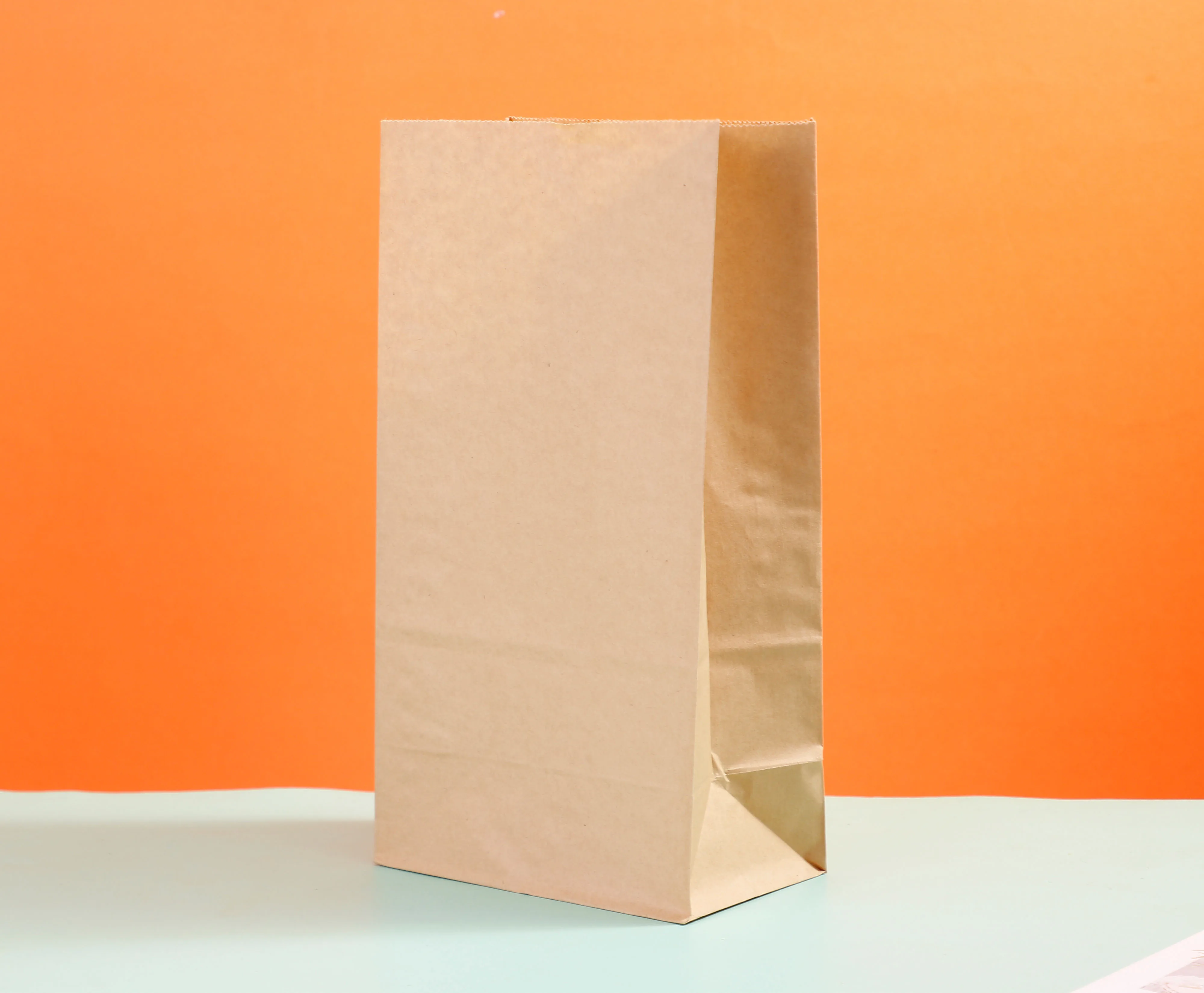 Xiamen Port Fast Food Paper Bag Packaging Bags Print Bread Packaging Customize Heat Seal Disposable Kraft paper Brown Bag