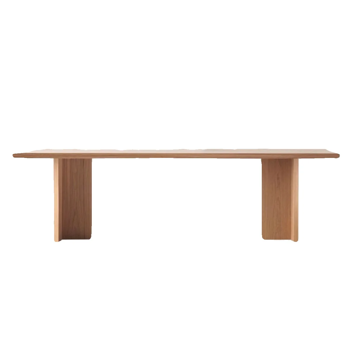 Modern Casual Solid Wood Conference Table Red Oak Log Dining Table for Home Long Workbench for Living Room Casual Desk