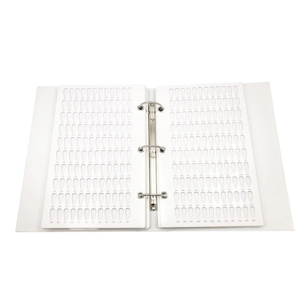 New Design 1200 Colors Embedded Display Board Nail Polish Glue Color Display Card Book Nail Supplies