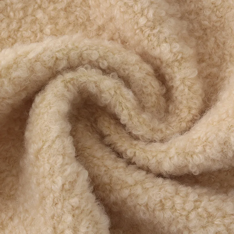 Wholesale woven blend woolen fabric 65 wool and 35 polyester fabric for autumn and winter coat