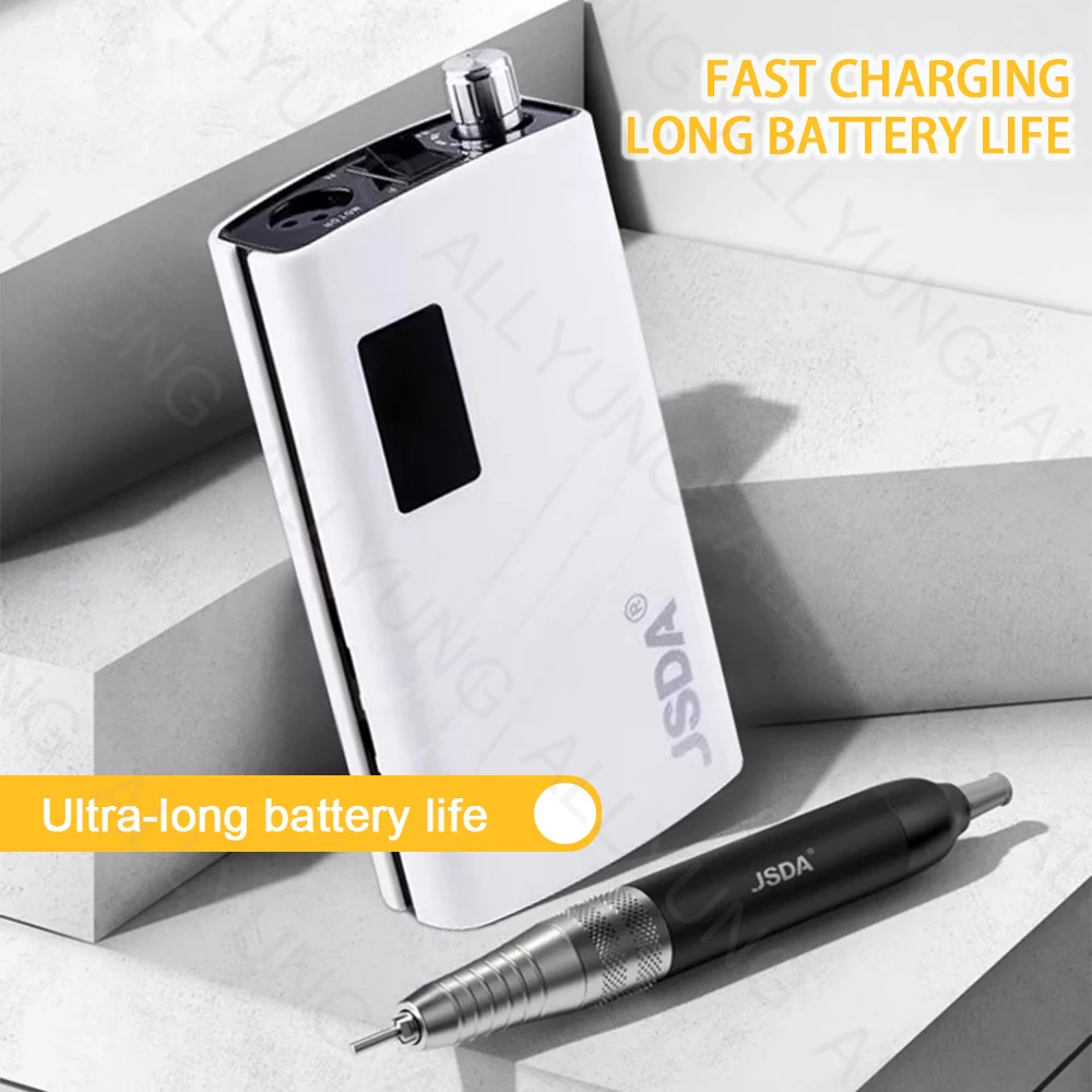 48W Cordless Portable Nail Art Drill Machine Professional Brushless Manicure Polisher Light Made Stainless Steel