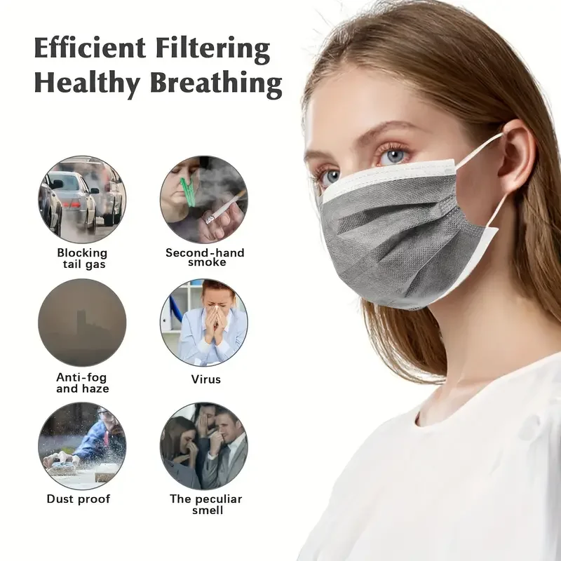 Disposable 4 Layers Protection Activated Carbon Mask