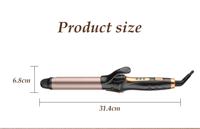 2-in-1 Curling Iron Ceramic Ion Hair Straightener with Adjustable Temps Temperature Digital Display Dual Voltage