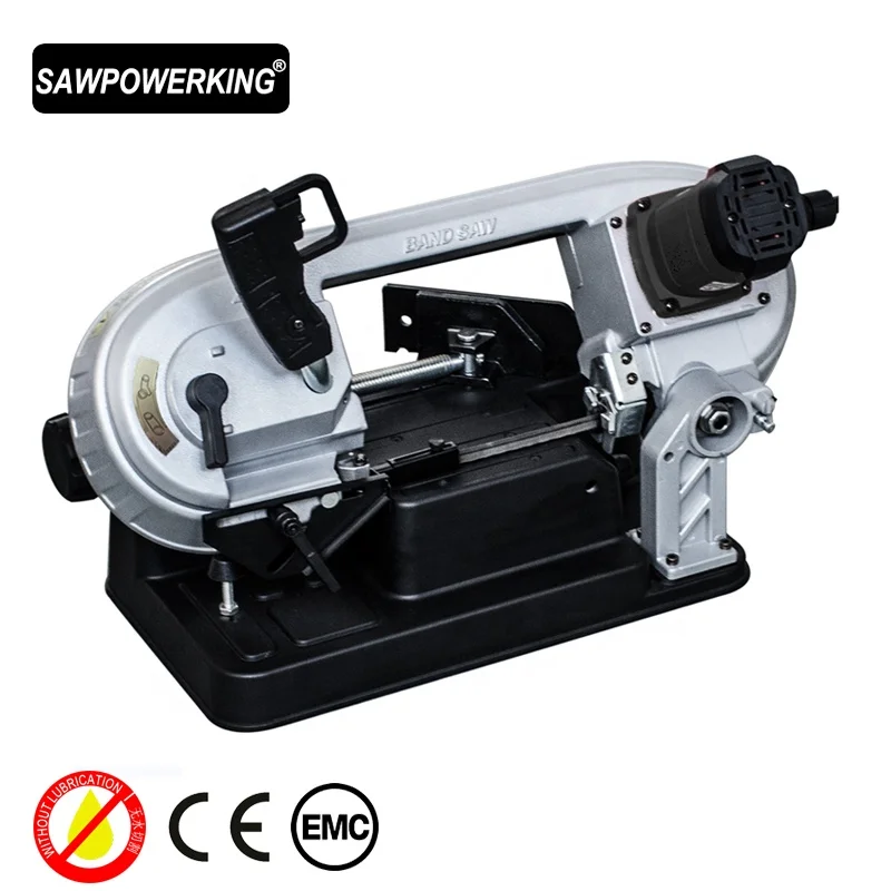 SAWPOWERKING DLY-115W1 4-1/2inch pvc pipe metal wood cutting portable band saw machine