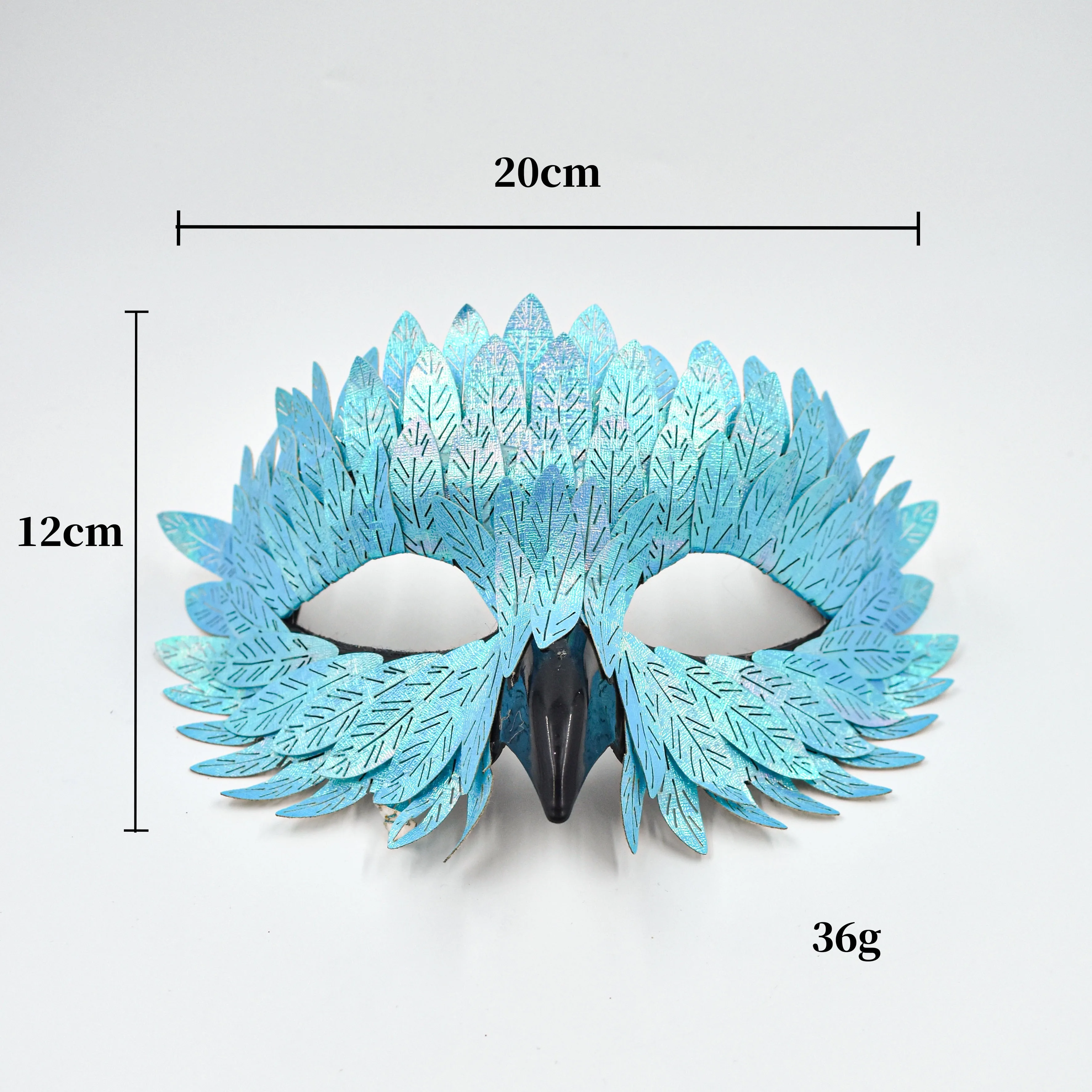 Black Bird Beak Masquerade Masks Carnival Half Face Owl Raven Feather Mask for Halloween Cosplay Props Supplies Party