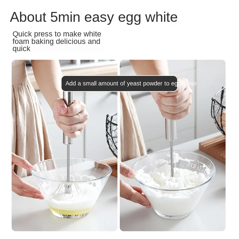 Kitchen Egg Stiring Stainless Steel Beater Egg beater