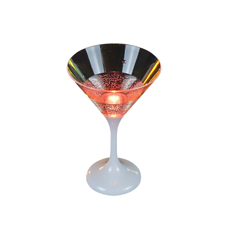 Reusable Dishwasher Safe Plastic Light Up Flashing Wine Led Drinking Glasses For Bar/Party/Night Club