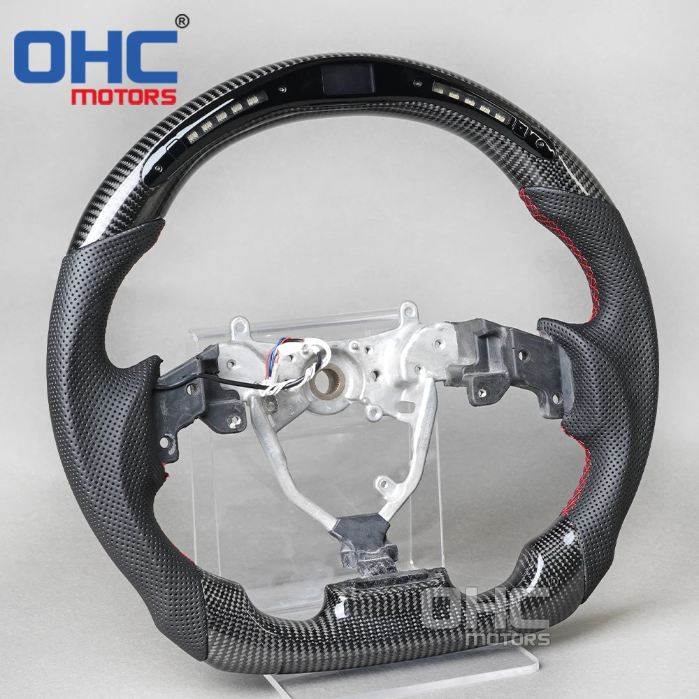 Racing Car Led Steering Wheel For Lexus Is 250 350 Is250 Is350 Isf 2008 2009 2010 2011 2012 2013 Carbon Fiber Steering Wheel