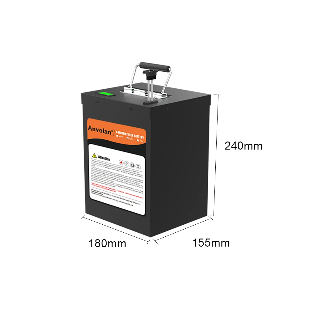 Electric Motorcycle Lithium Ion Battery 48V 60V 72V (20Ah 30Ah 40Ah 45Ah 50Ah 60Ah)Battery With Smart BMS