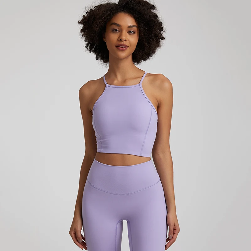 OED ODM 16 colors new yoga fabric naked feeling high quality sexy back gym fitness sport top women fitness yoga bra