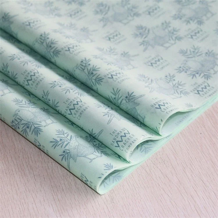 Wholesale Custom Eco-Friendly Crepe Kraft Gift Wrapping Paper One Side Printed Double-Coated Wood Pulp Roll