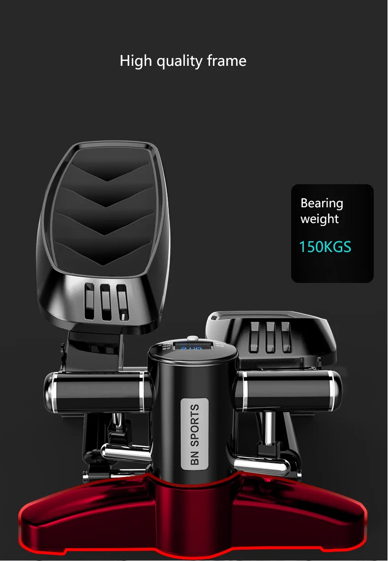 Home Gym Silent Trainer Hydraulic Fitness Stepper Weight Loss Slimming Leg exercise Body Shape stepper with gray color