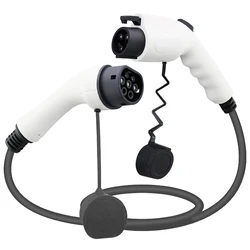 CE Certified 22kw type 2 to type 2  IEC 62196-2 male to female ev connector  plug charging cable