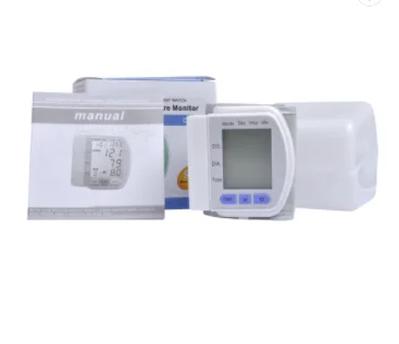 Factory wholesale electronic heart rate sensor wrist professional blood pressure monitor with comfortable cuff