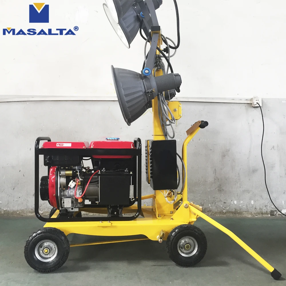 Masalta дизель 4.5HP Портативный Генератор Мобильный высокой мачты свет башня