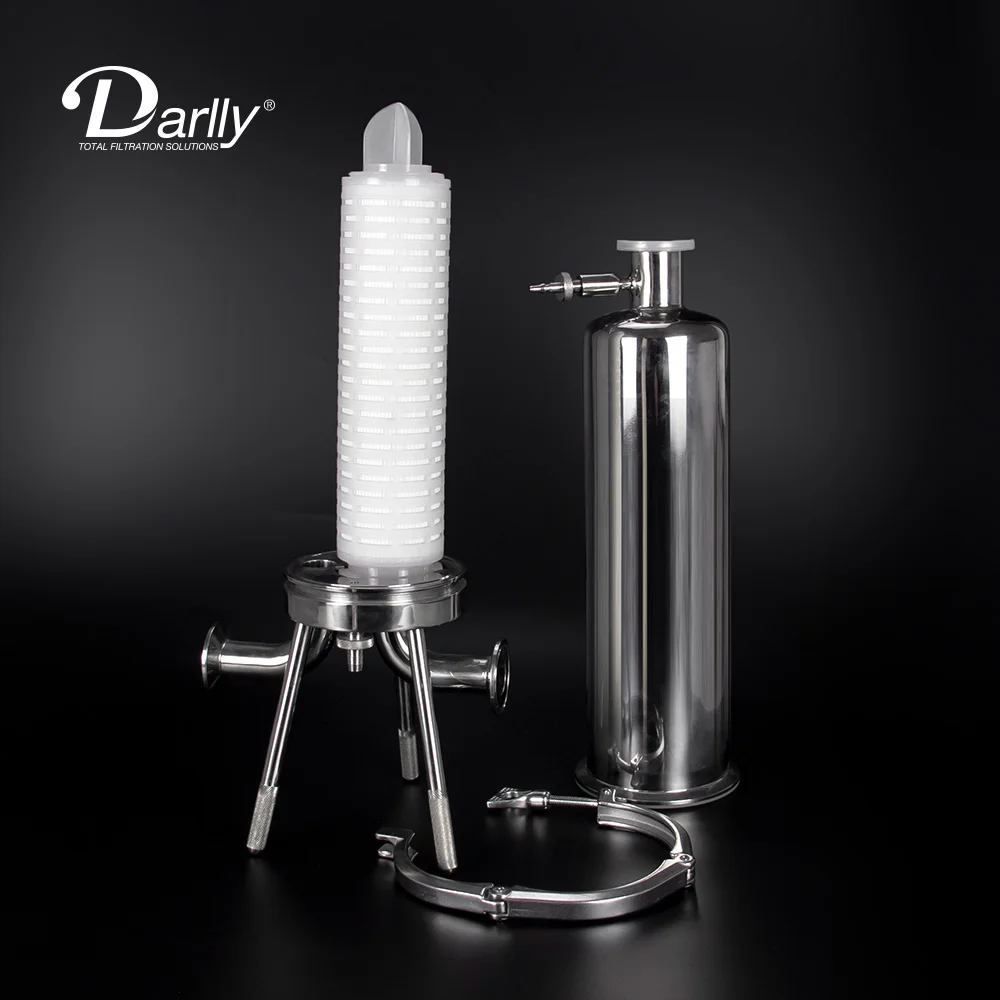 Корпус фильтра от производителя darlly санитарные однокруглые корпуса для жидкого