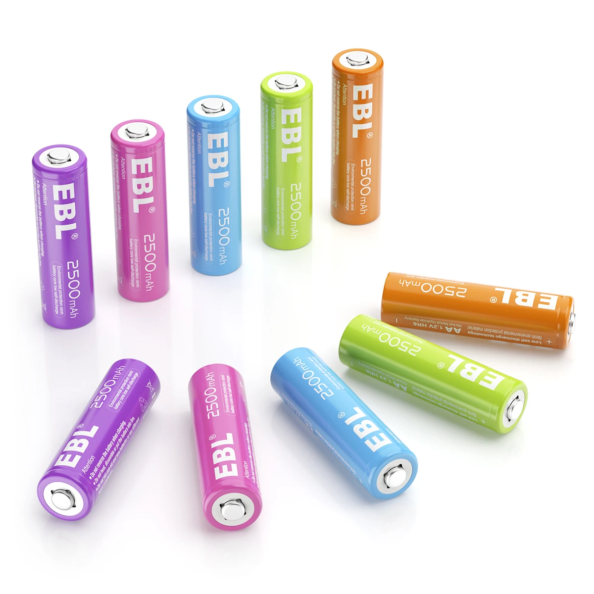 Завод EBL ni-mh перезаряжаемые батареи AA 2500mAh 1 2 V небольшие