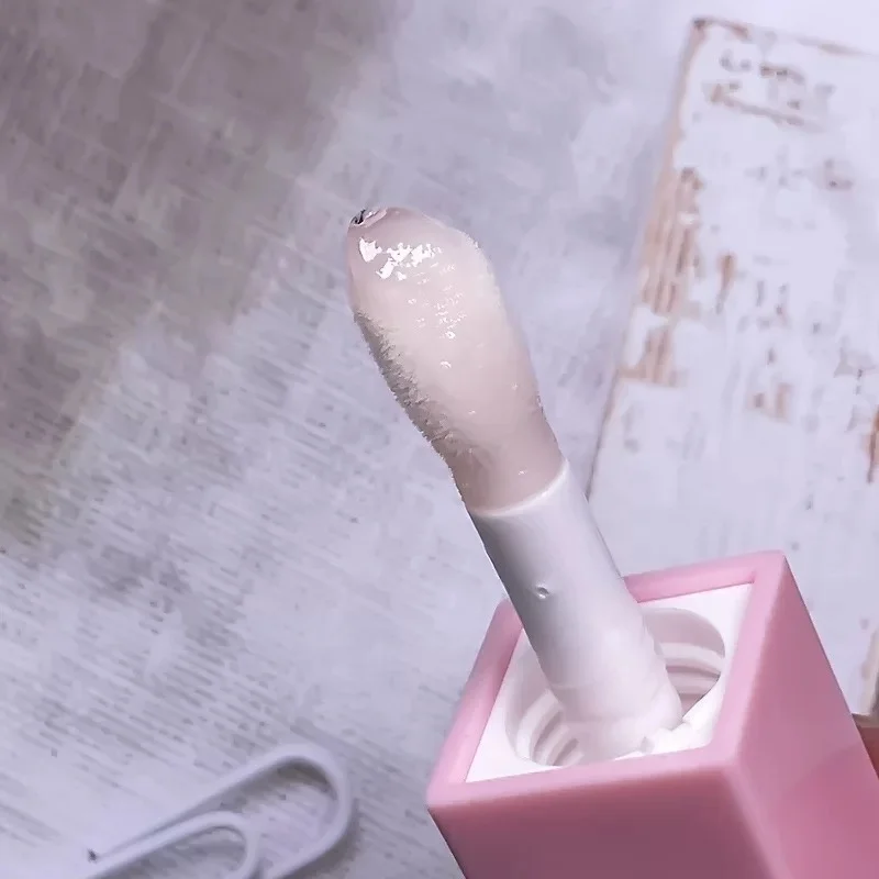 Hot Sale Korean Pink Lip Glaze Lips Skin Care Squeeze Tube Lip Oil Custom Label With Screw Lid