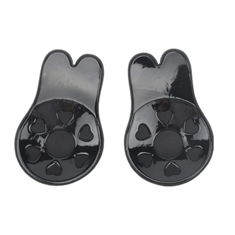 Newest design custom rabbit silicone nipple pasties lift  nipple cover push up bra