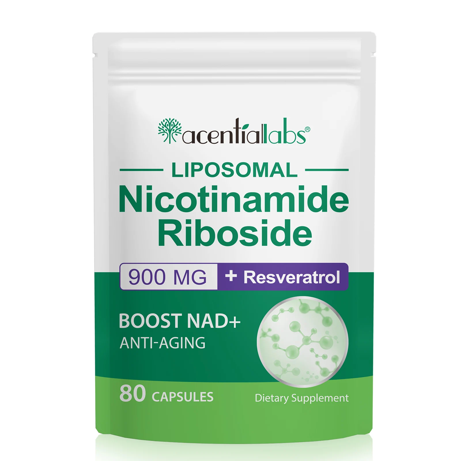 Acentiallabs antioxidant anti aging nad supplement liposomal nad nicotinamide riboside nad supplement capsules