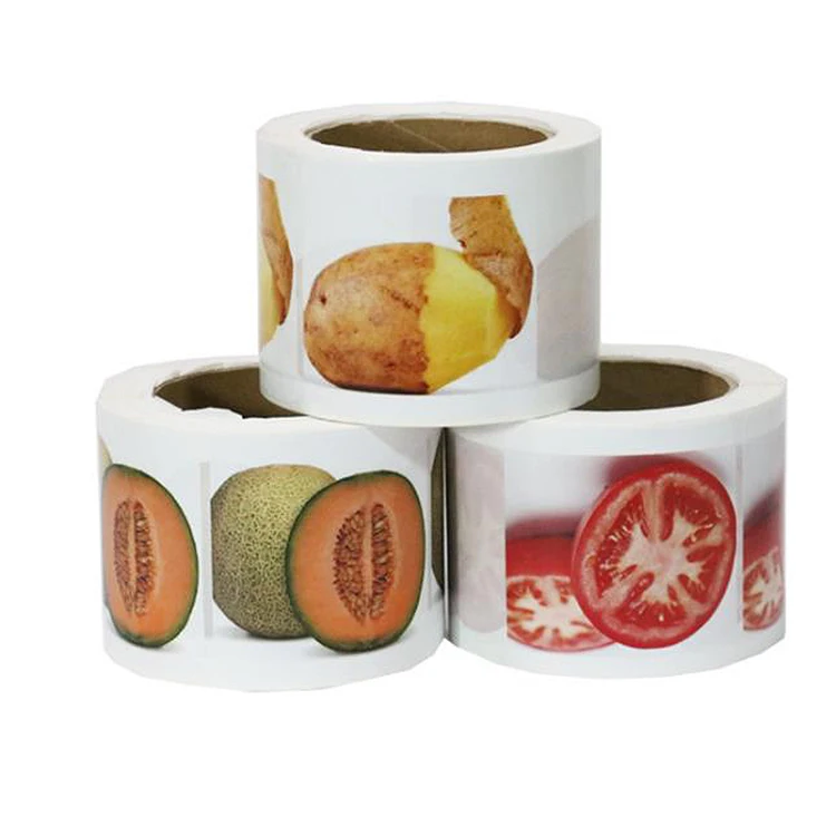 Высококачественные самоклеящиеся наклейки с индивидуальным принтом в рулоне, пластиковые этикетки на заказ для упаковки пищевых продуктов