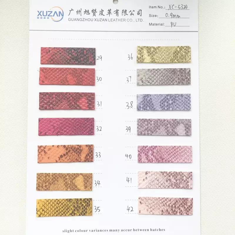 Soft 0.9mm Synthetic  PU Leather Fabric crocodile pu leather  for making women handbags shoes