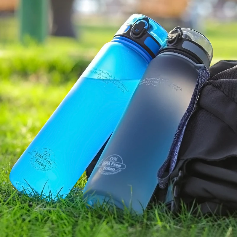 Hot Sports Water Bottle 500ML 1000ML Protein Shaker Outdoor Travel Portable Leakproof Drinkware Plastic My Drink Bottle BPA Free