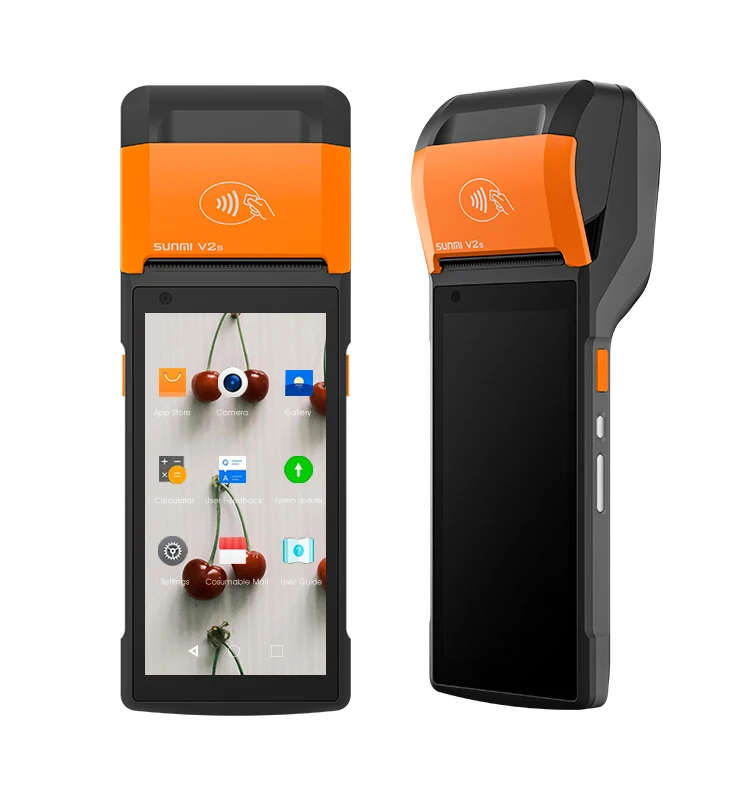 Pos Android Mobile Receipt Bill Ticket Handheld Wifi Blue Tooth Thermal Pos Printer System For Supermarket