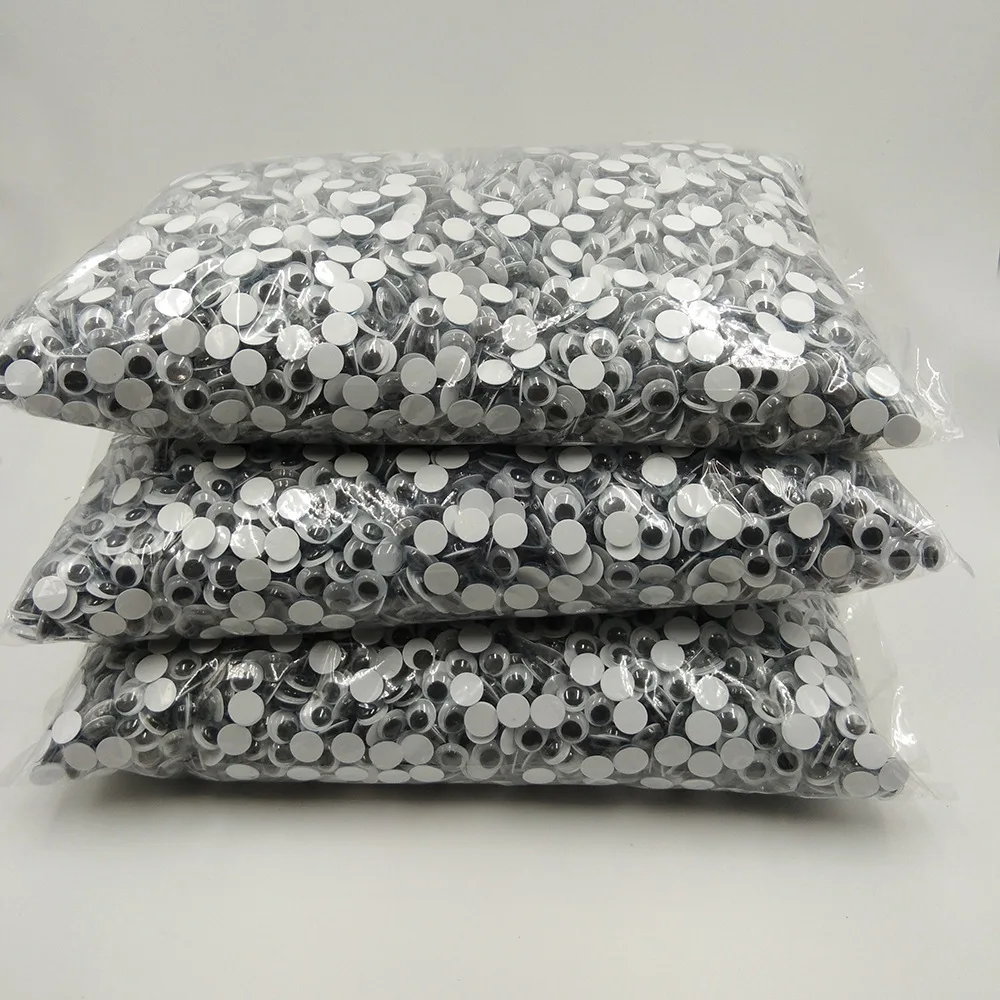 wholesale premium material googly wiggle eyes self adhesive for Halloween monster birthday party craft sticker eyes