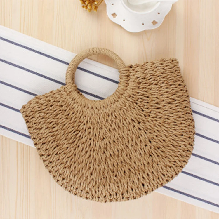 
Wholesale high quality custom size straw hat handbags straw bag for women 
