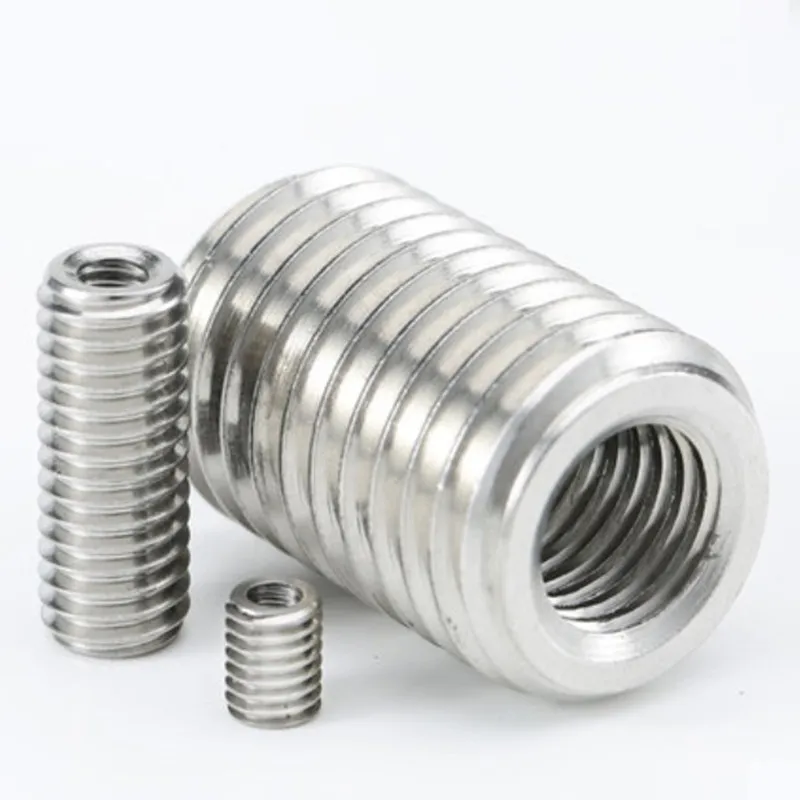 100pcs M2 M2.5 M3 M4 M5 M6 M8  stainless steel 304 inside outside thread Adapter screw wire thread insert sleeve Conversion Nut