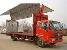 Hydraulic system for wing body truck