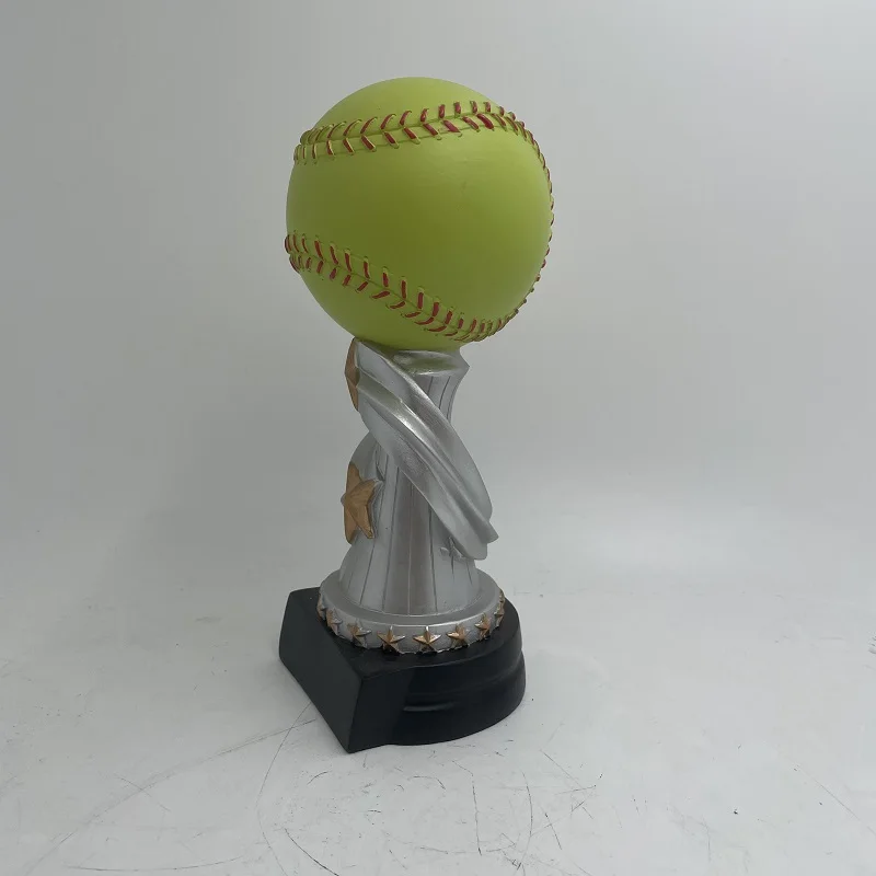 Custom Sport Softball Trophy Resin Crafts Handmade Resin Trophy JE-082