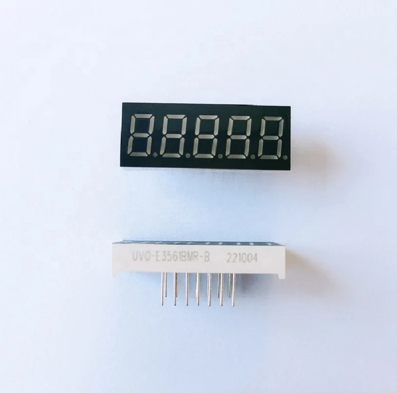 0.36 inch 5 digit smd seven segment display showing red led digital tube