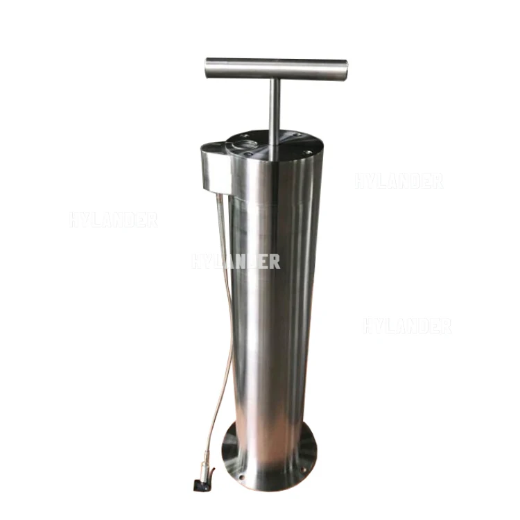 Bicycle pump station outdoor rated stainless steel bike air for public