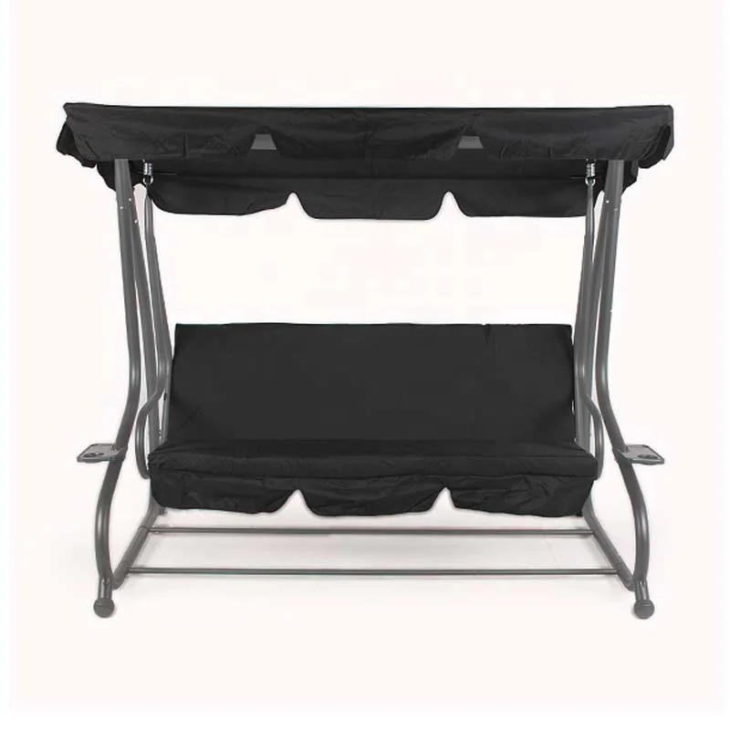 cheap style outdoor oxford 3-seat stainless steel garden swing