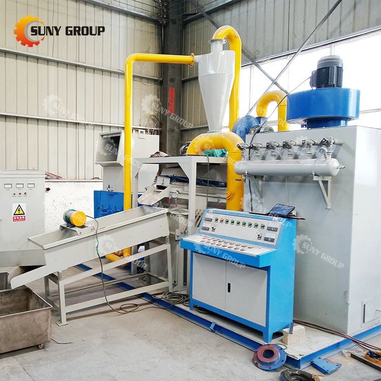 Scrap Copper Wire Recycling Granulator Separator  Machine