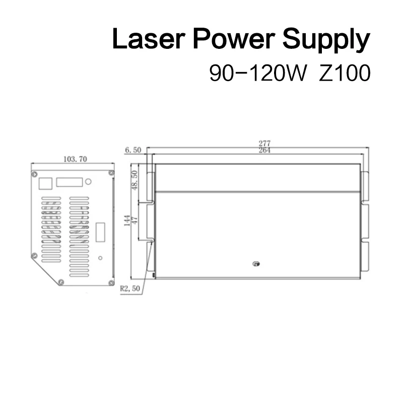 Блок питания лазера LASERPWR Z100 CO2 + набор стеклянных трубок RECI T4 110 В 220 универсальный подходит для лазерного резака/гравера 90-120 Вт