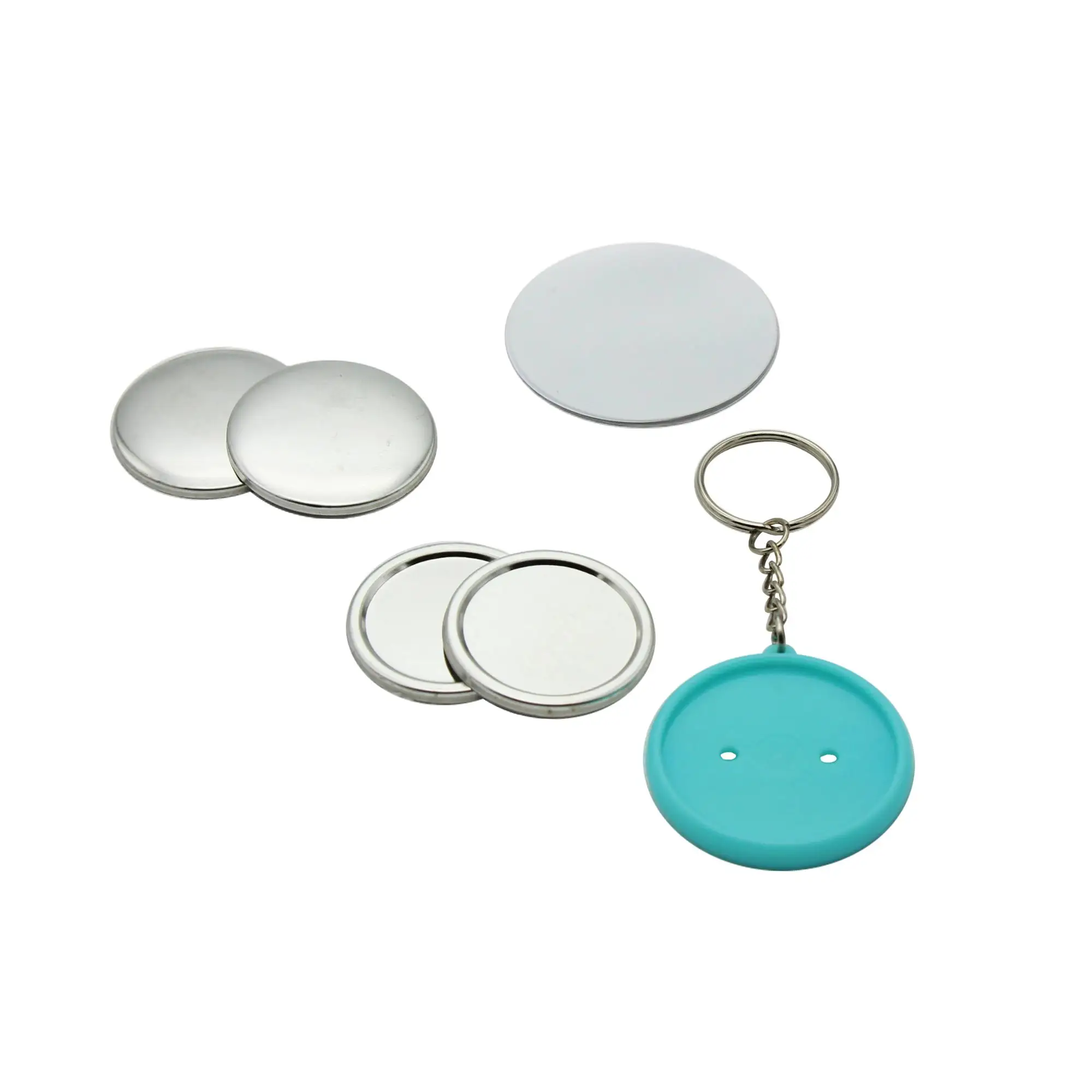 Button Making Machine Double Side Transparent Plastic Keychain
