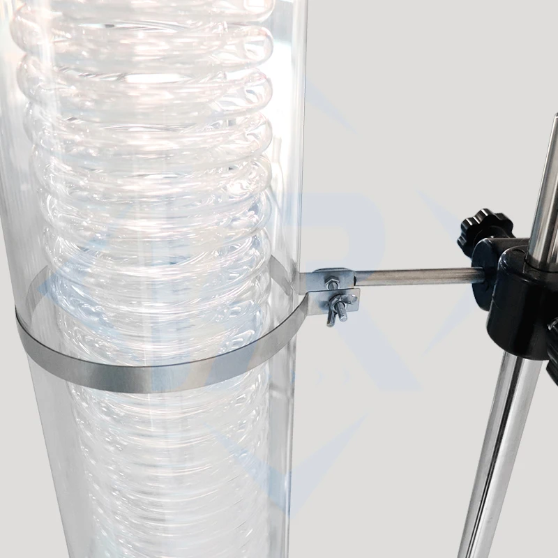 SF-50L двухслойный стеклянный реактор покрытый кожухом для химии перемешивание мешалки бака