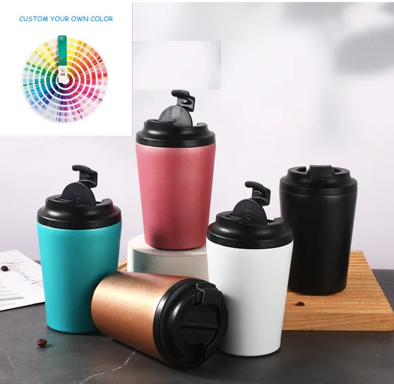 Pro Grade Double-wall 8oz 12oz Coffee Cup 304 Stainless Steel Custom Logo BPA Free Coffee Tumbler with Lid