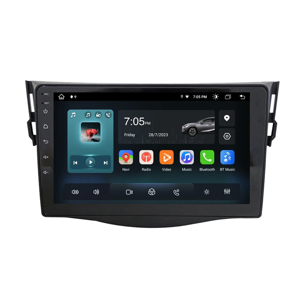 RoadNavi Android 13 Car Radio for TOYOTA RAV4 2009-2013 CarPlay Gps Navi 4G 360 Camera